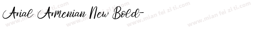Arial Armenian New Bold字体转换